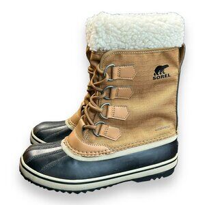 WOMEN'S SOREL WINTER CARNIVAL WATER PROOF EASY LACE UP BOOT SIZE 6.5 NL3483-224